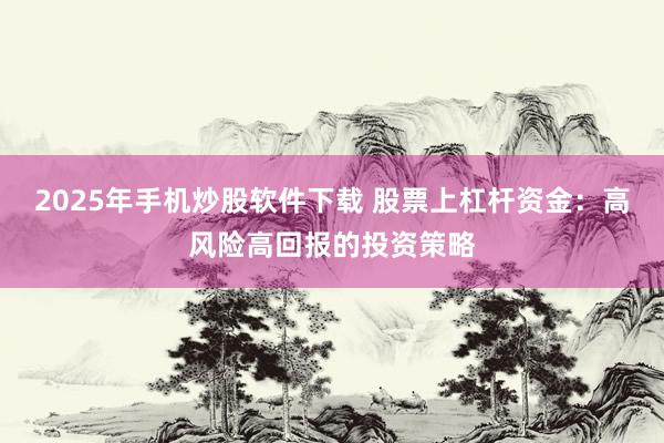 2025年手机炒股软件下载 股票上杠杆资金：高风险高回报的投资策略